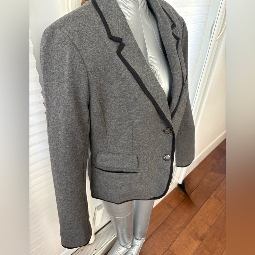 GAP Academy Gray Blazer with Black Piping